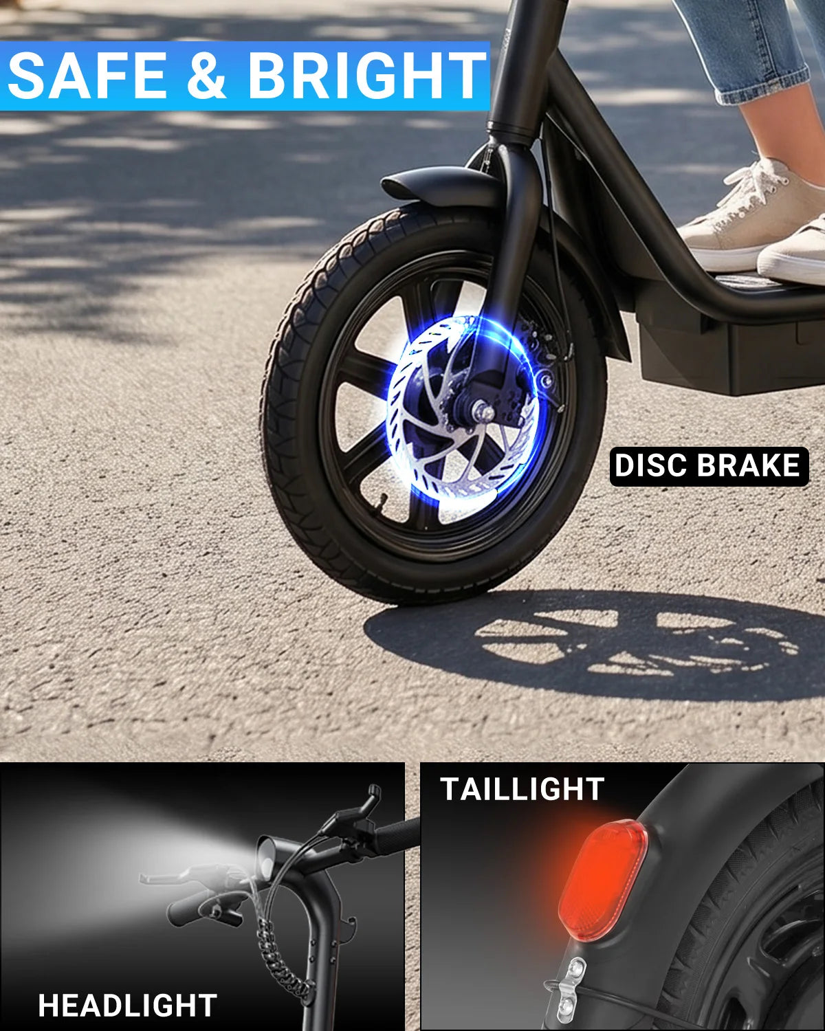 DYU C4 Mini Folding Electric Scooter 500W Peak 20MPH Battery 280Wh City Commuter Bike