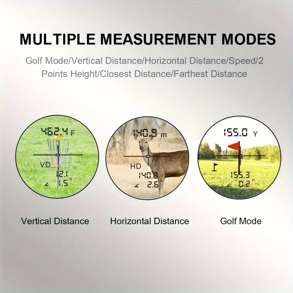 Revasri Slope Compensated Golf Laser Rangefinder For Outdoor Hunting