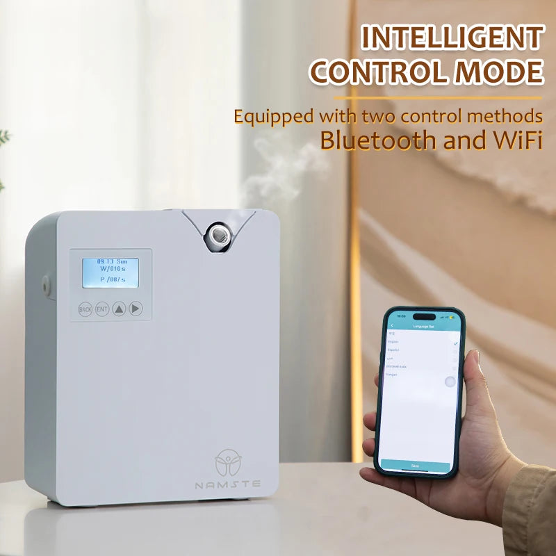 NAMSTE Aroma Diffuser Smart WiFi Bluetooth Control For Home And Office Quiet 7.5W Covers Up To 400m3