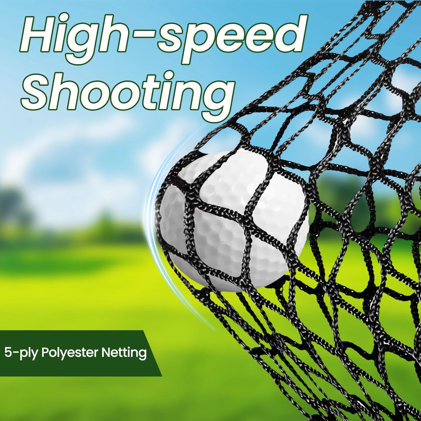 Premium Golf Hitting Net With Target Mat For Backyard Training