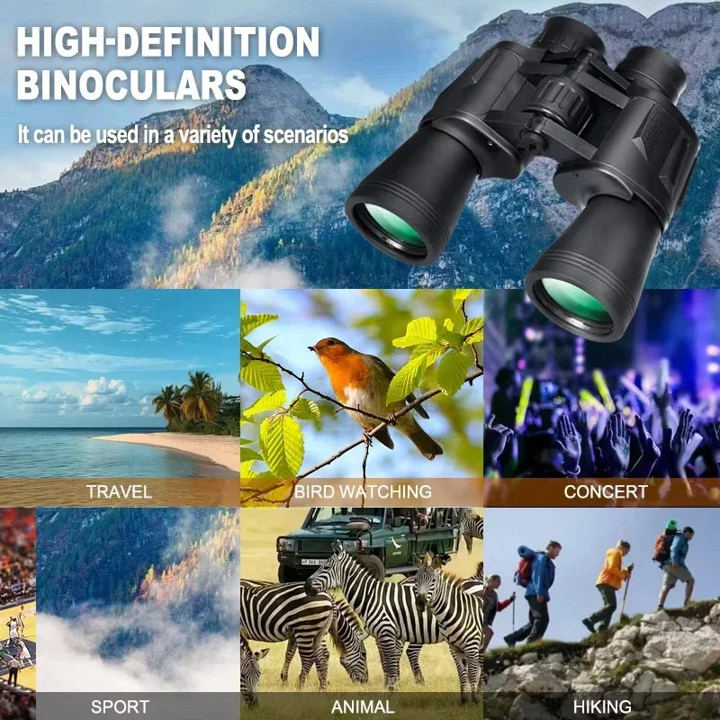 Binoculars With FMC Lens And Bak4 Prism For Adults