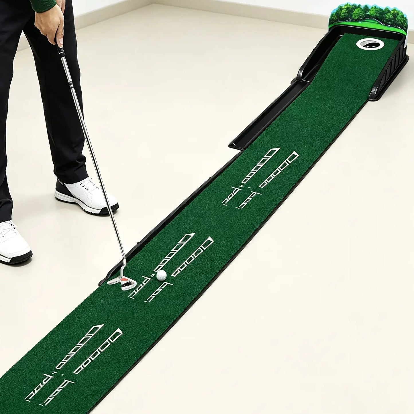 Automatic Golf Practice Ball Pad Auto Ball Return Recycling Trainer