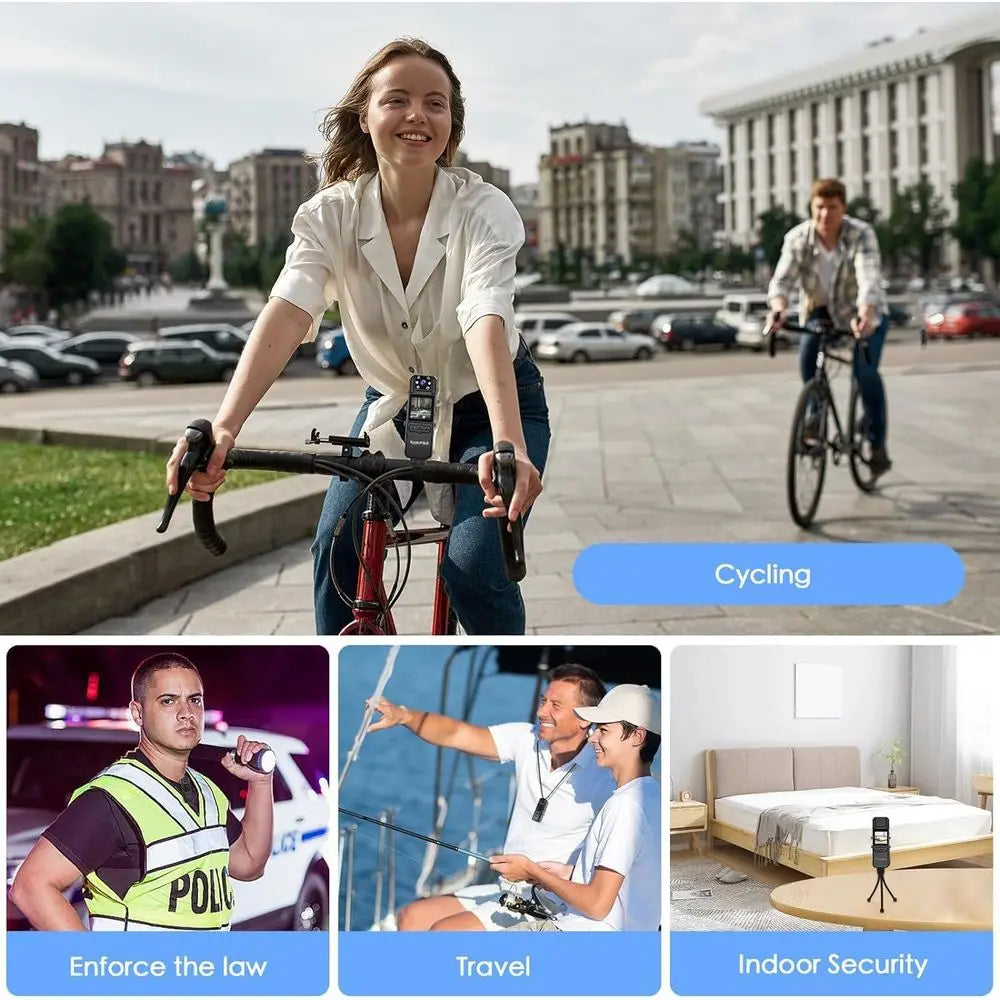 1080P HD Mini Wearable Body Camera With 128GB Memory For Outdoor Recording