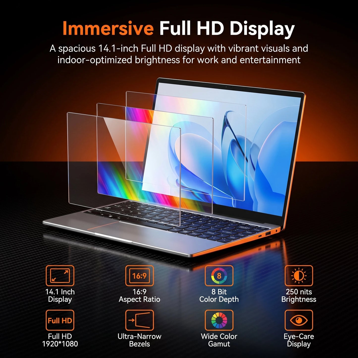LENO Intel Core 4405U Gaming Laptop 16GB RAM 1TB 2TB SSD Windows 11