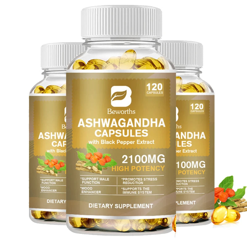 Beworths Ashwagandha Root Extract Capsule For Sleep And Mood Support