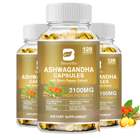 Beworths Ashwagandha Root Extract Capsule For Sleep And Mood Support