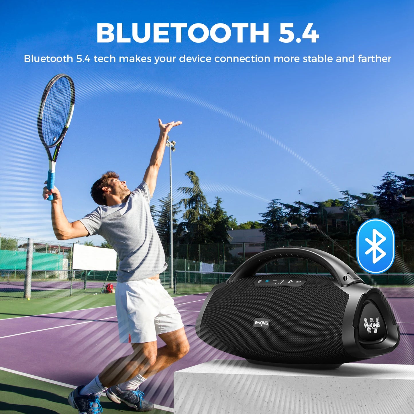 W-King X20 200W RMS Portable Bluetooth IPX7 Waterproof Speaker