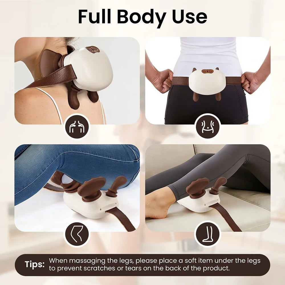 Iebilif 4D Neck Massager Featuring Shiatsu Deep Tissue Relief
