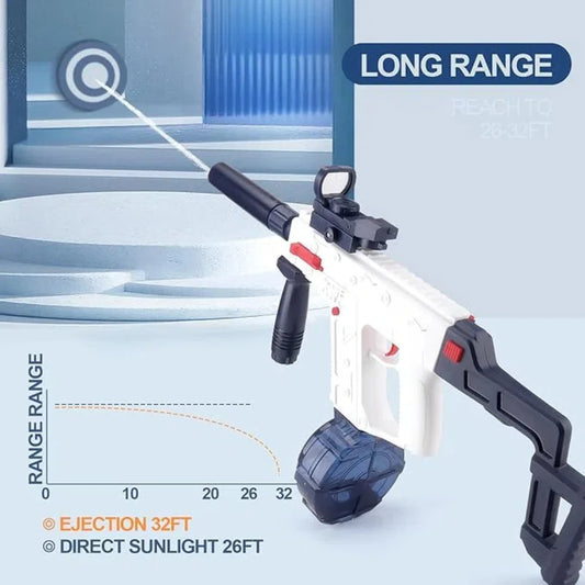 Hign Concerned Electric Water Gun For Adults And Kids High Power Long Range 25 Ft Summer Fun