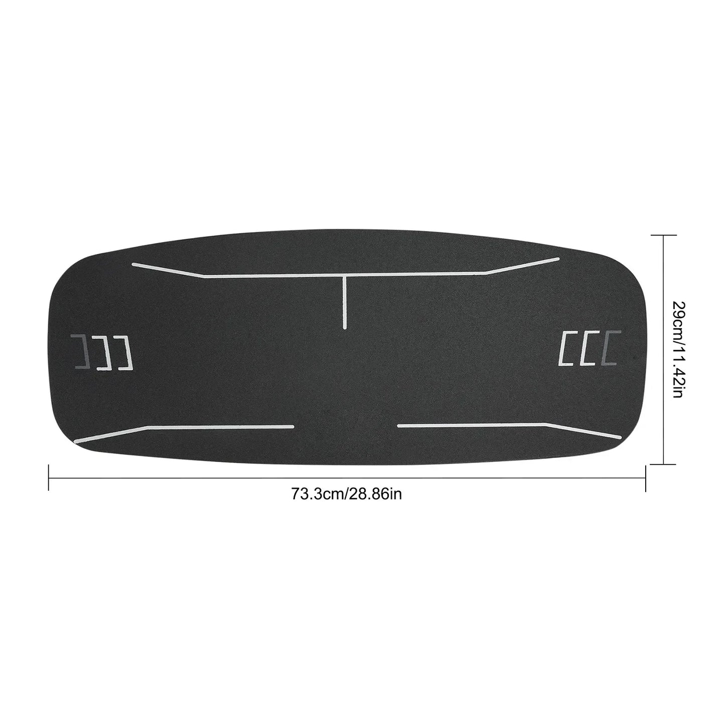 Golf Pressure Plate Balance Board For Weight Shift Training And Swing Precision 150 Kg Capacity For Golfers Black