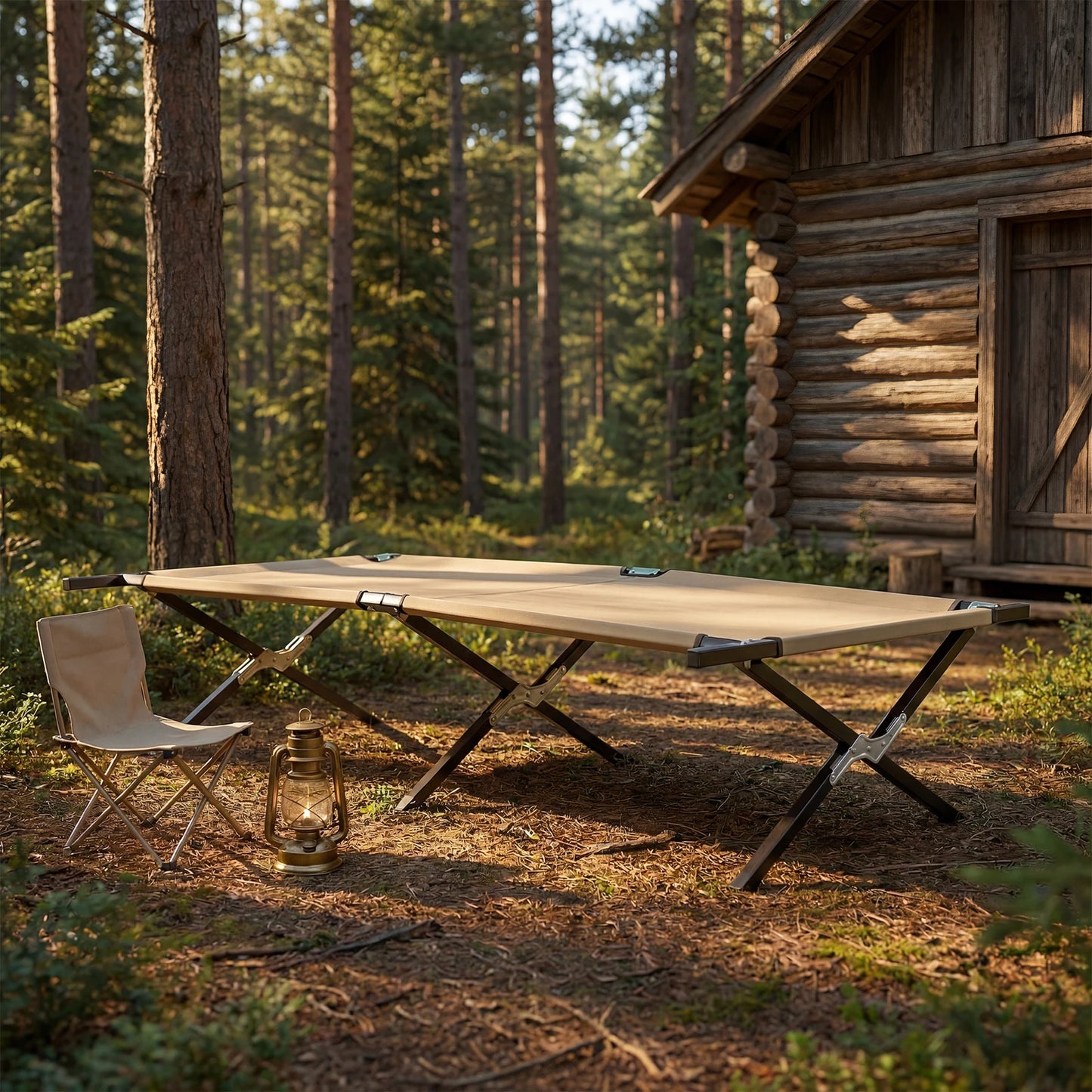 JHK Portable Folding Camping Cot With 300 LBS Capacity