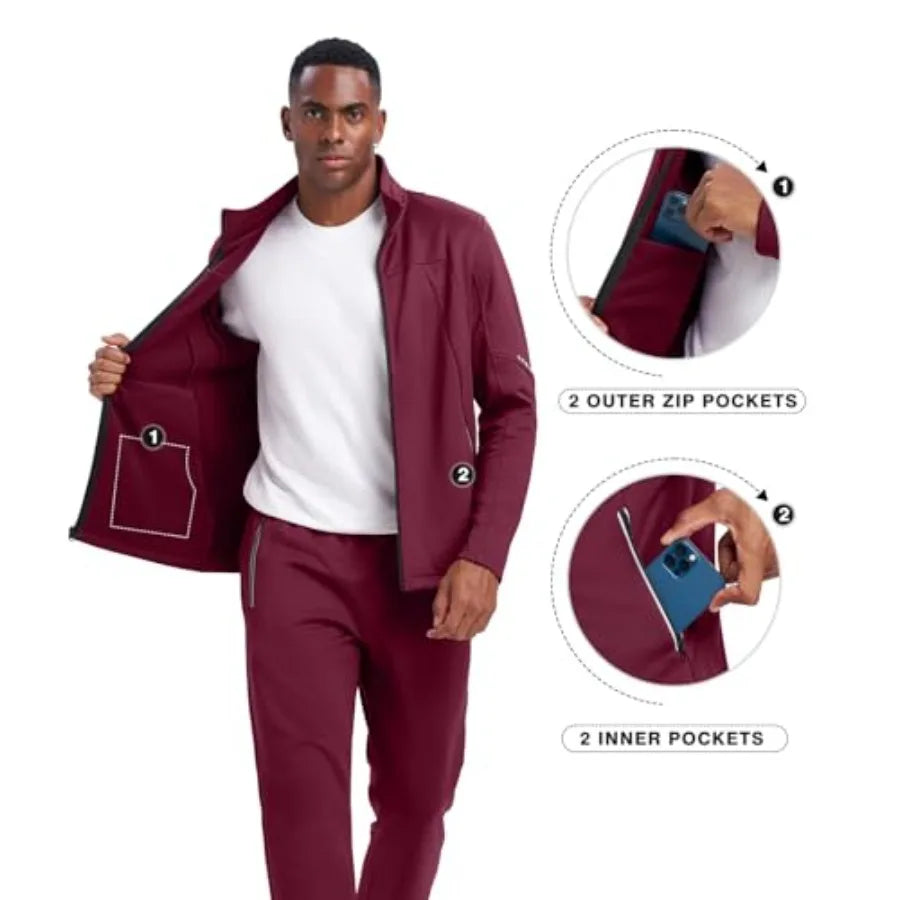 Rdruko Women's Fleece Tracksuit Set 2 Pieces Winter Warm Athletic Jogging Suits