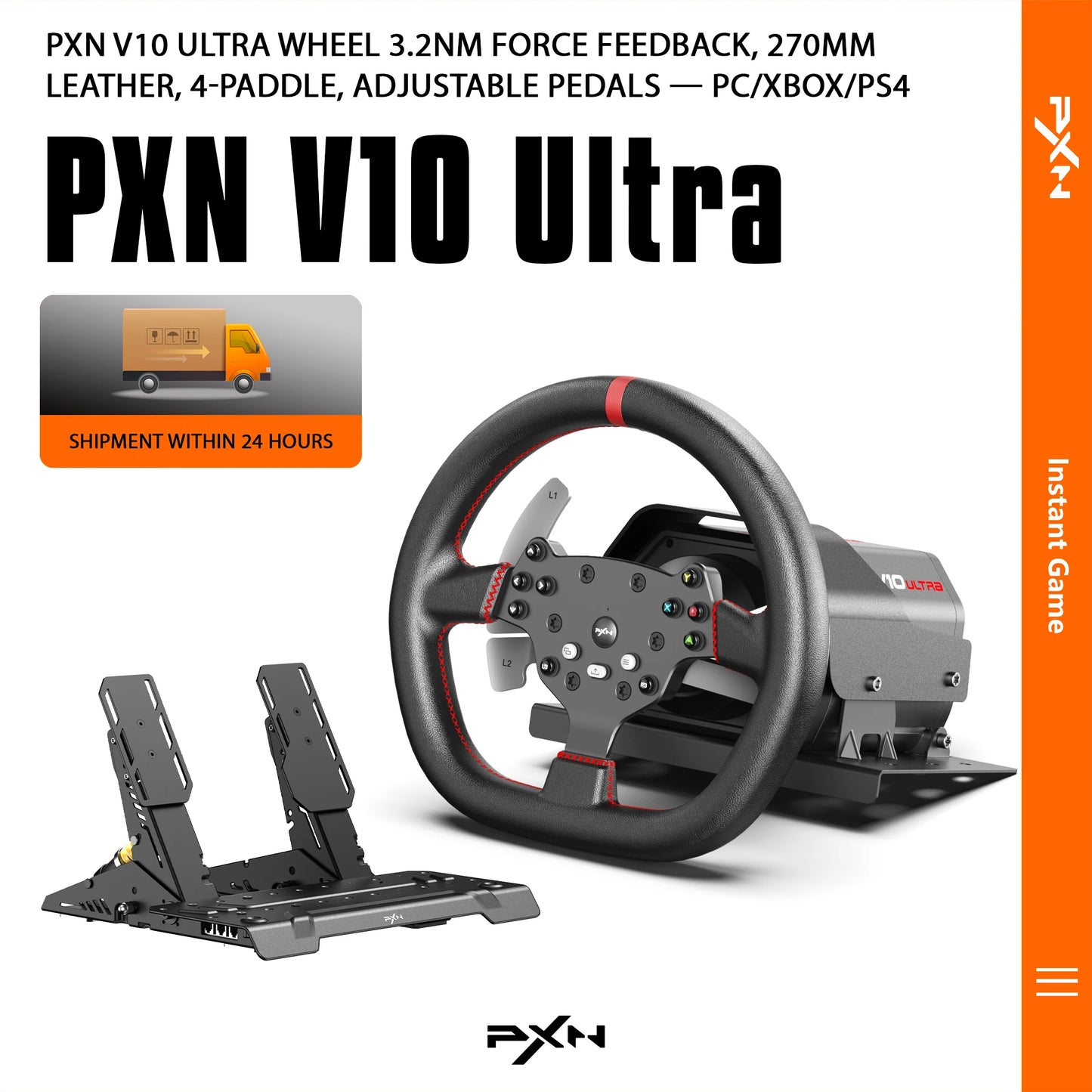 PXN V10 Ultra Direct Drive Racing Wheel PC PlayStation Xbox