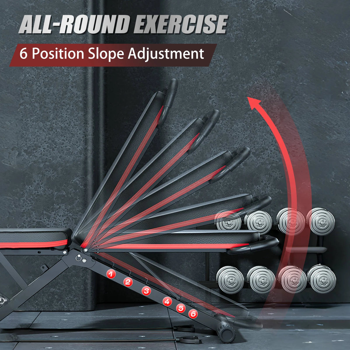 Foldable Adjustable Weight Bench for Full Body Strength Training