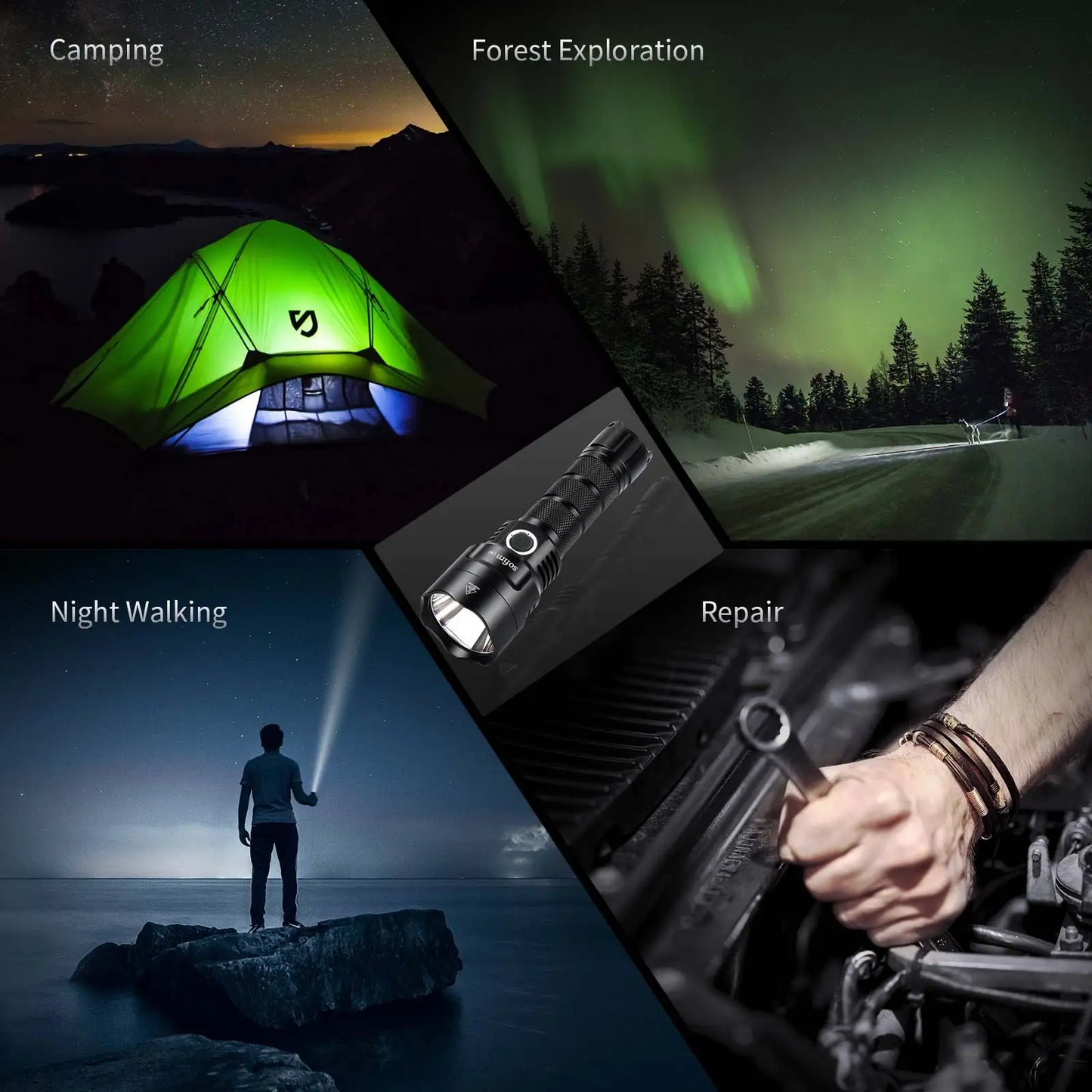 Sofirn C8G 21700 LED Tactical Flashlight SST40 2000lm ATR