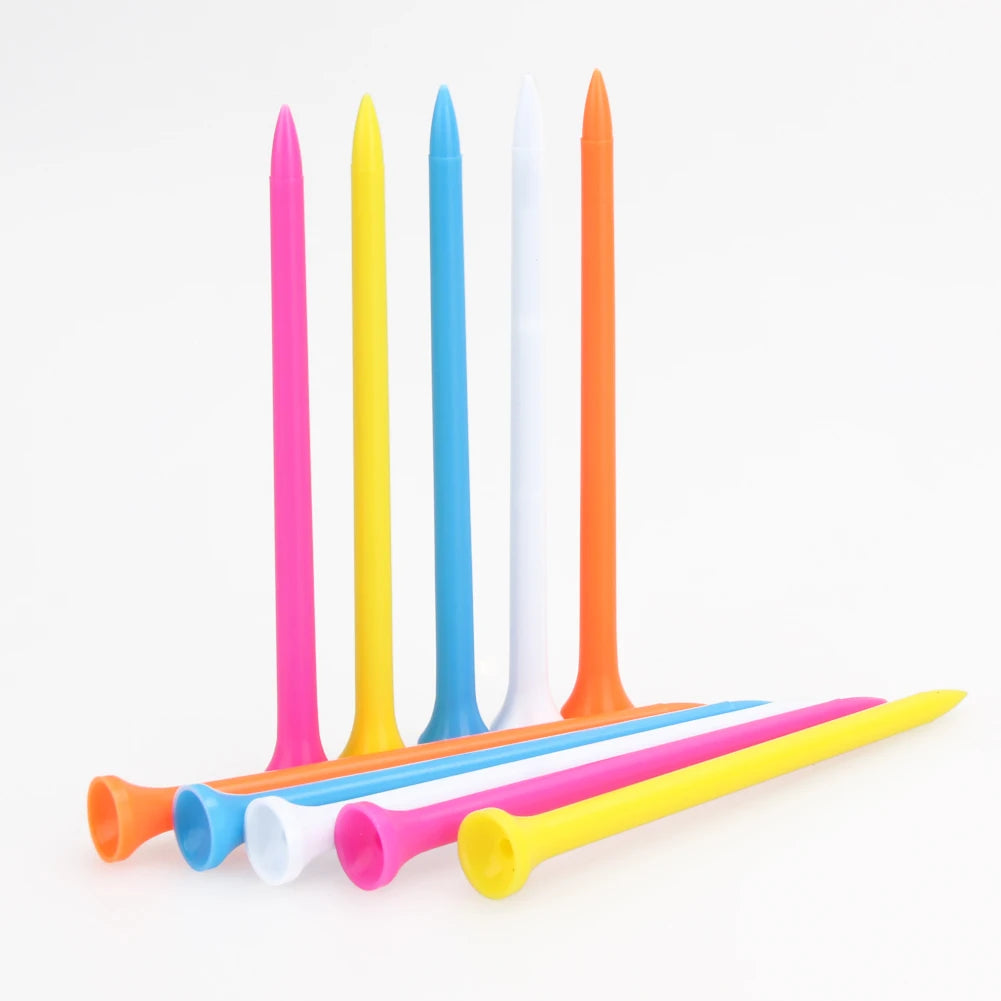 NovaSphere 100pcs Pack 100mm Mixed Color Plastic Golf Tees Training Aid Portable For Beginners And Pros