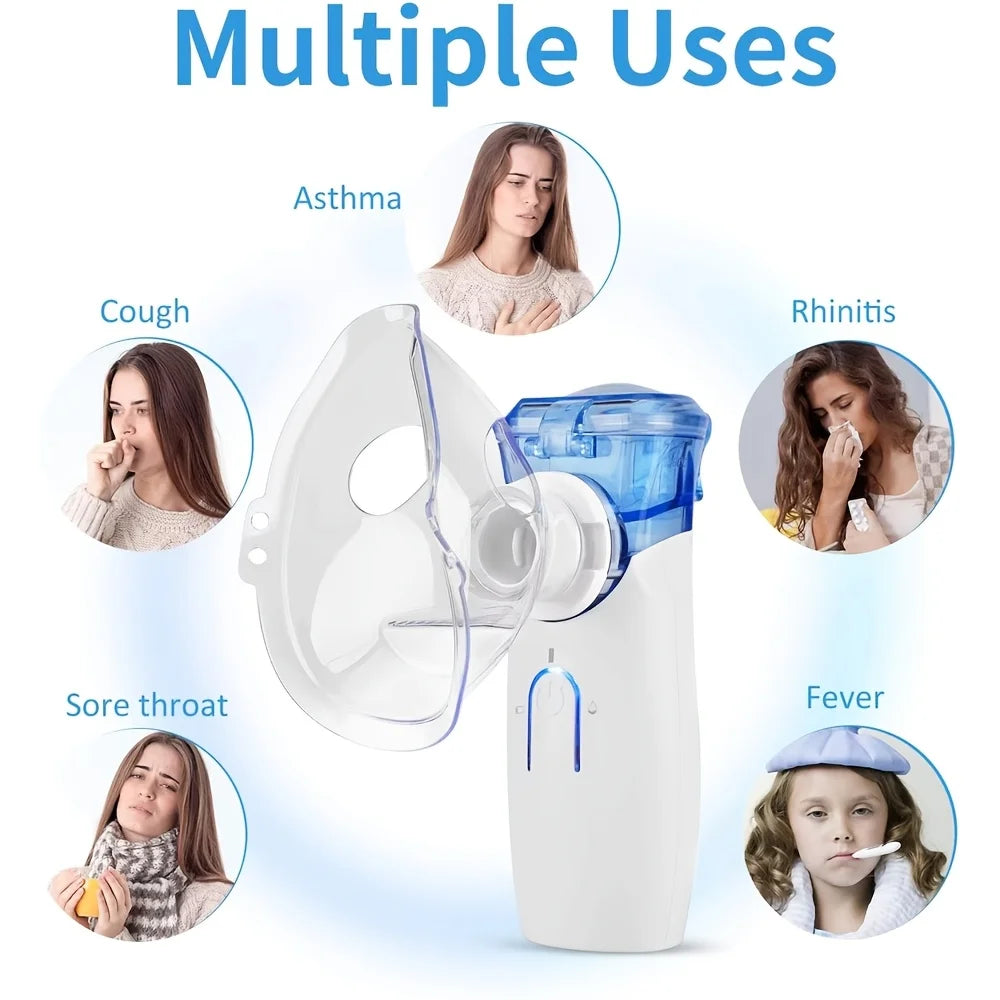 Handheld Mesh Nebulizer Portable Dual Mode Self Cleaning For Adults