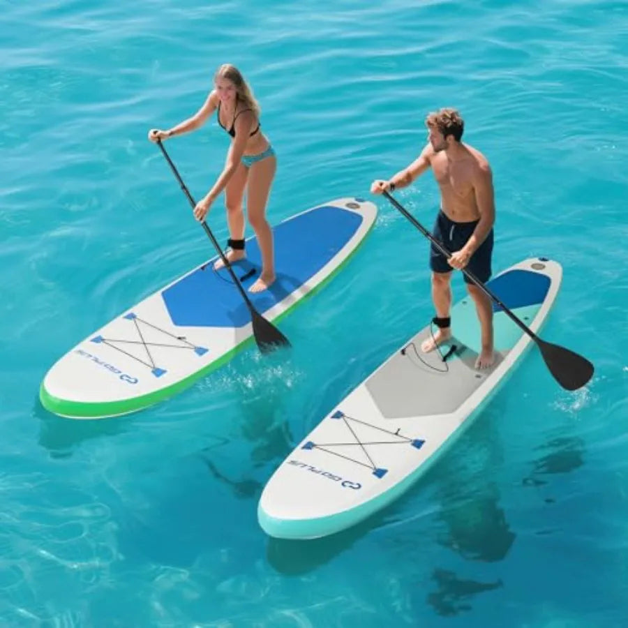 Inflatable Stand Up Paddle Board Ultra Stable Lightweight With Full Accessory Pack For Outdoor Water Sports Enthusiasts