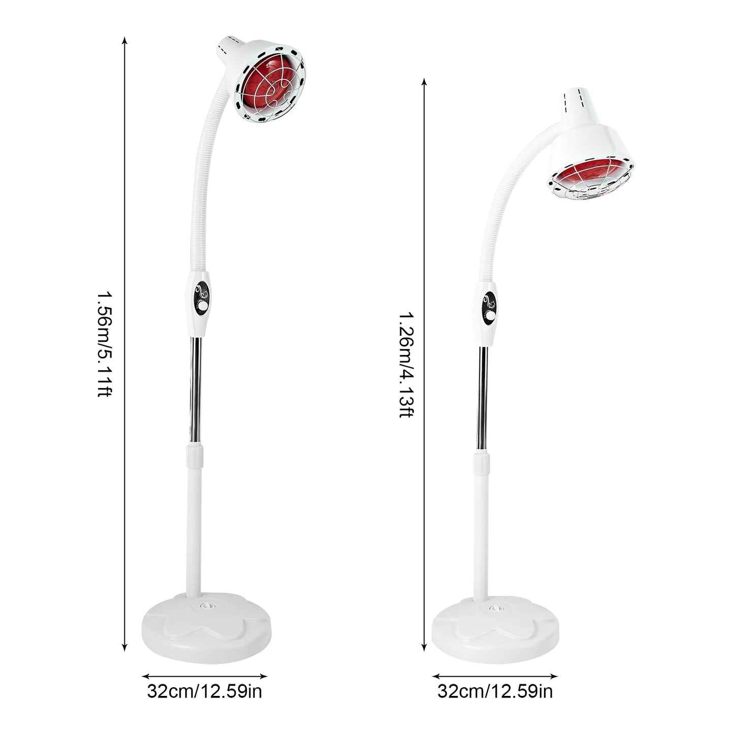 Infrared Heat Lamp 275W Therapy For Pain Relief At Home