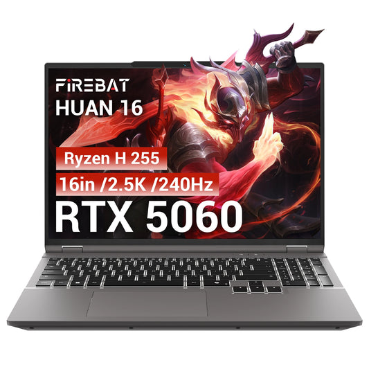 Firebat Huan Pro Gaming Laptop Ryzen 7 RTX 5060 512GB