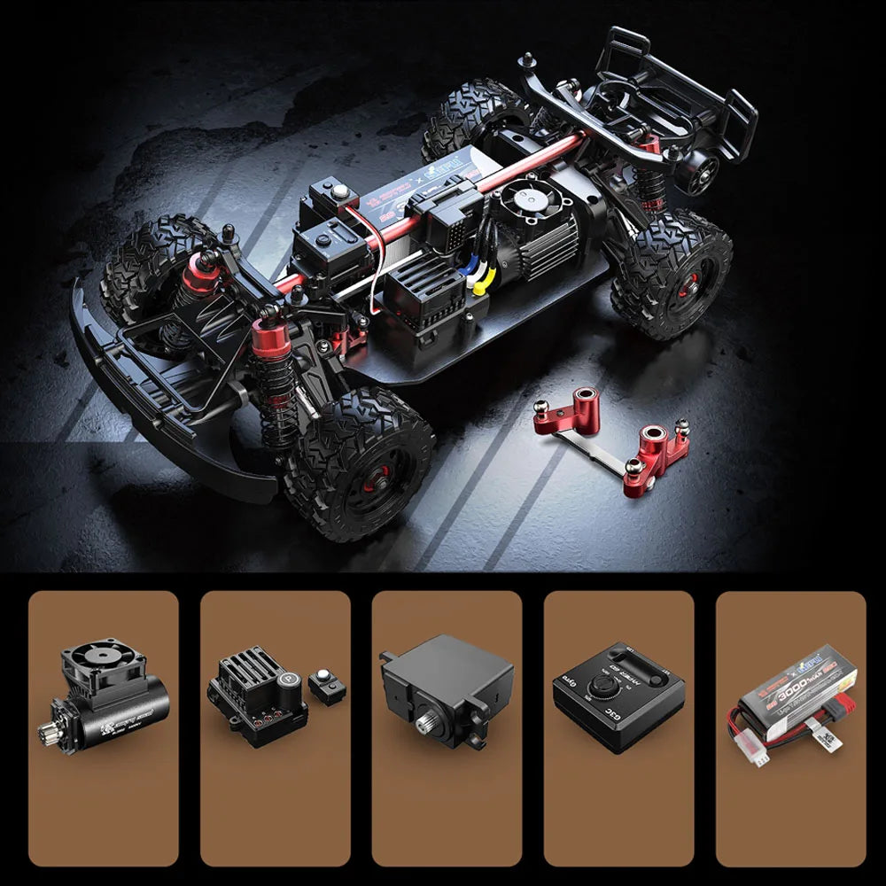 Hyper Go 4WD RC Car By Jyscend Brushless Gyro Off Road Truck 75kmh For RC Hobbyists