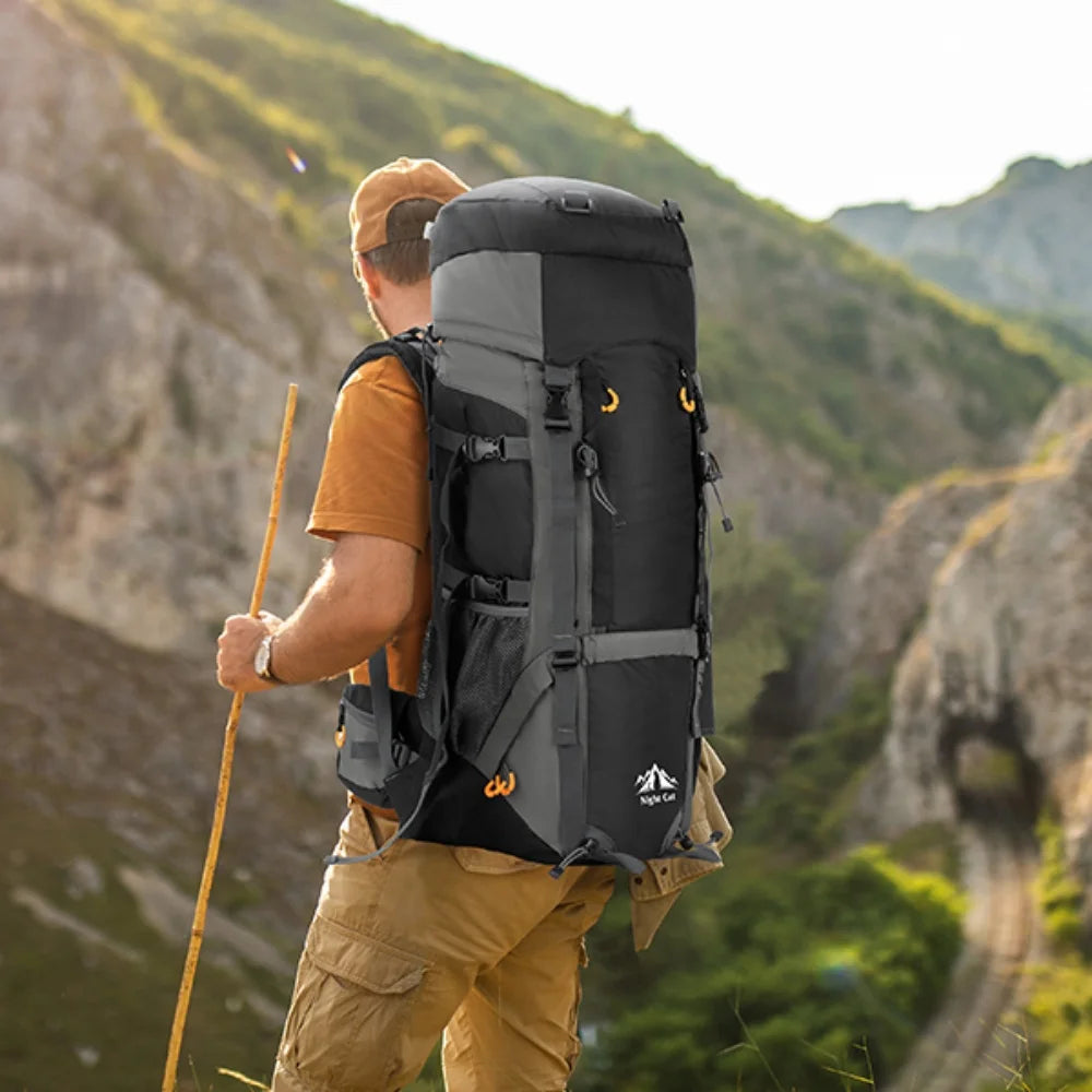 Night Cat Waterproof Hiking Backpack With Internal Frame For Outdoor