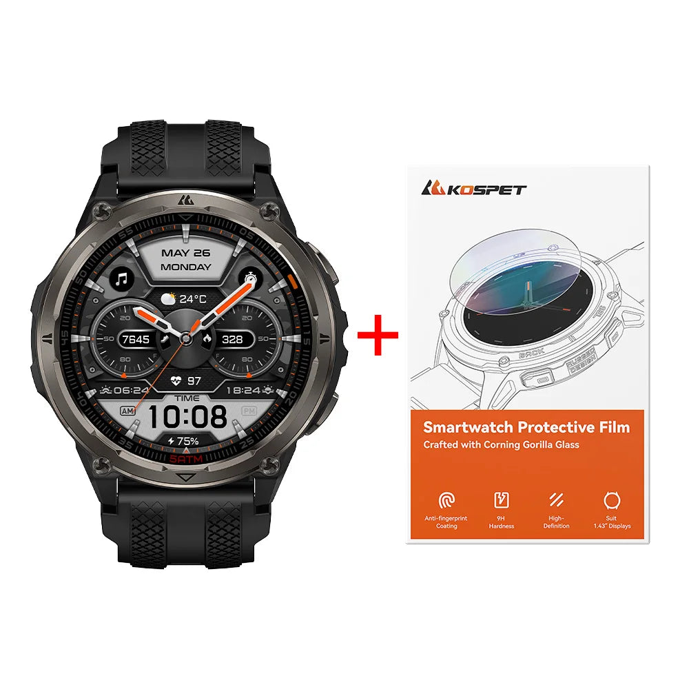 KOSPET ORB 2 Rugged Dual Band GPS AMOLED Smartwatch