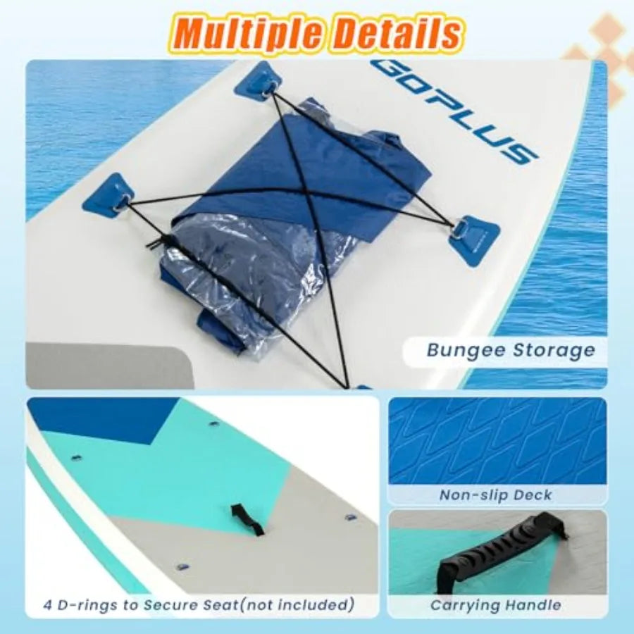 Inflatable Stand Up Paddle Board Ultra Stable Lightweight With Full Accessory Pack For Outdoor Water Sports Enthusiasts