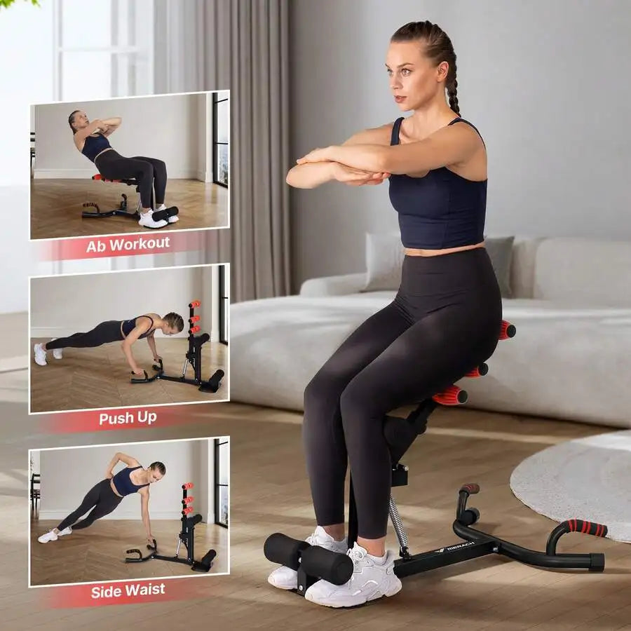Adjustable Deep Squat Machine for Glutes Core and Leg Workouts