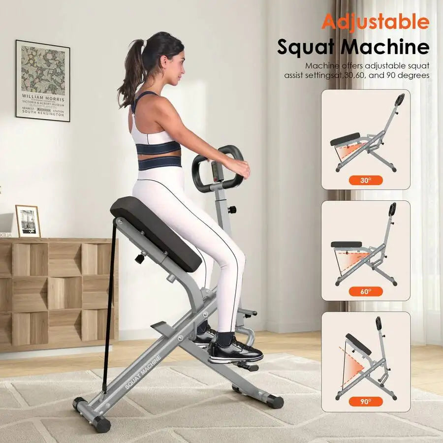 Five Position Adjustable Squat Trainer For Hip Leg Home Exercise