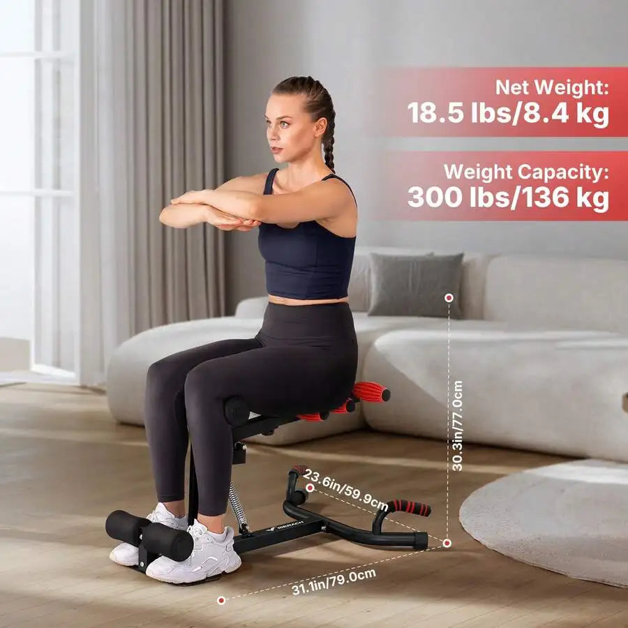 Adjustable Deep Squat Machine for Glutes Core and Leg Workouts