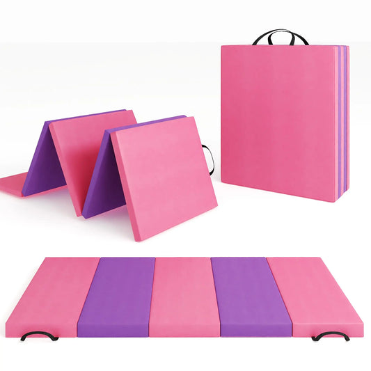 HiMISS Folding Gymnastics Tumbling Mat for Yoga Pilates Home Fitness