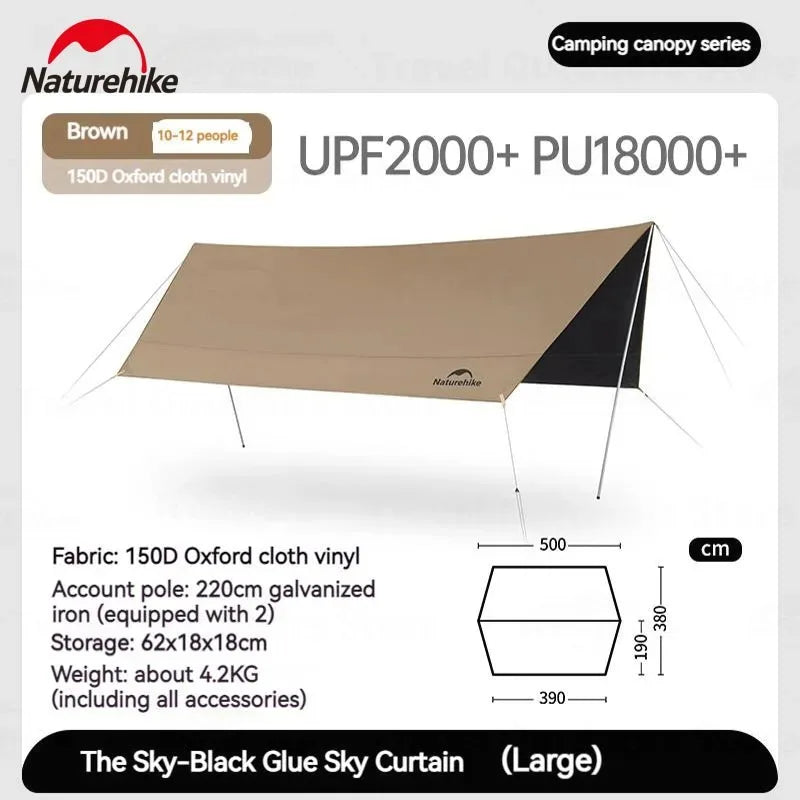 Naturehike Waterproof Canopy Sun Shelter for Camping