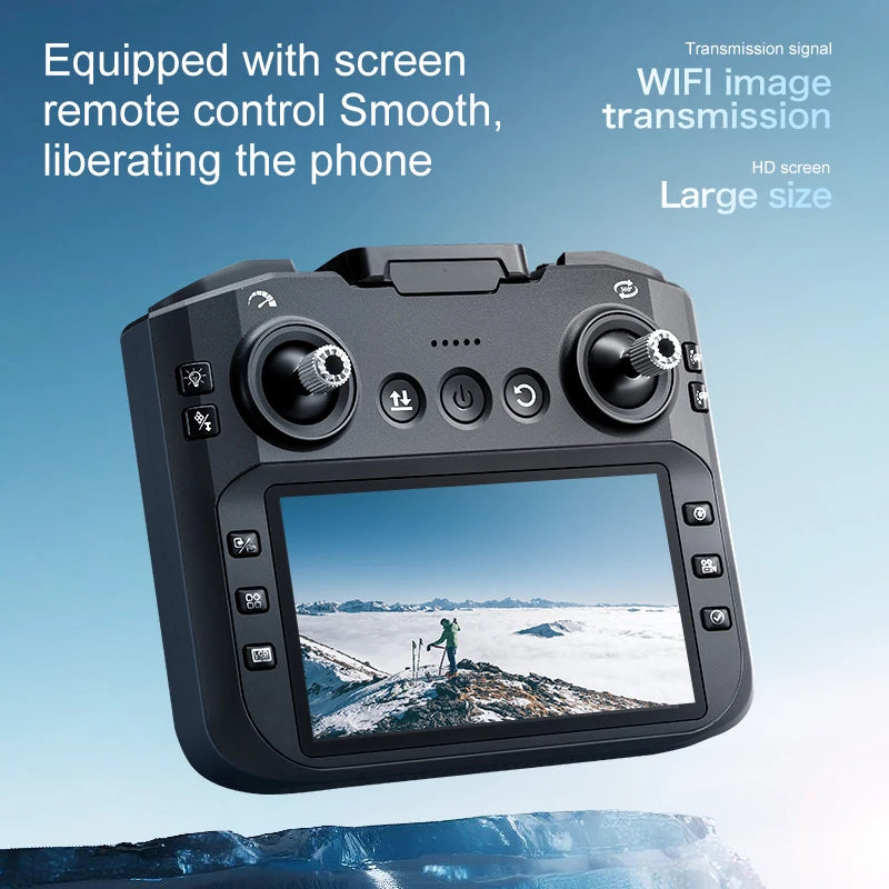 Max FPV Drone With 4.3 Inch Built In Screen No Phone Required Remote Controller For Beginners And Adults