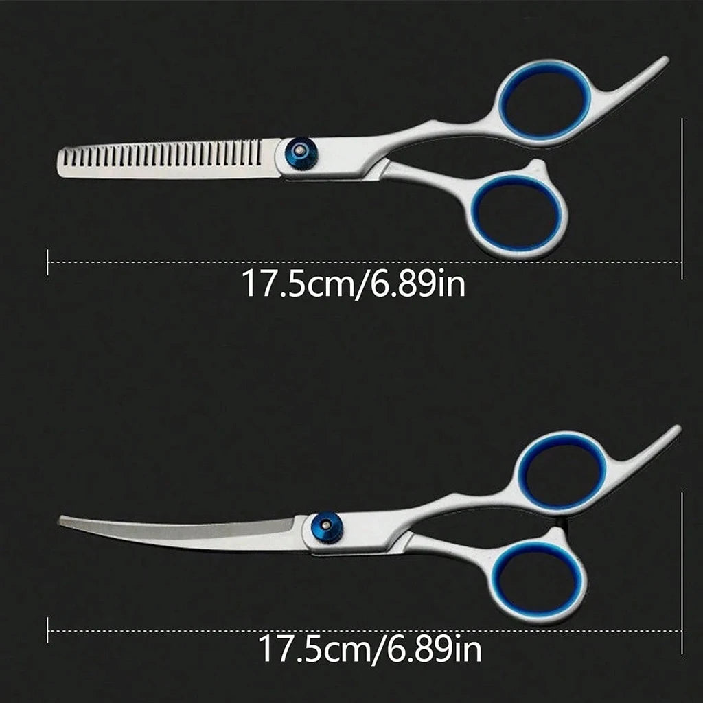 SHUYU 6 Piece Pet Grooming Scissors Set Stainless Steel