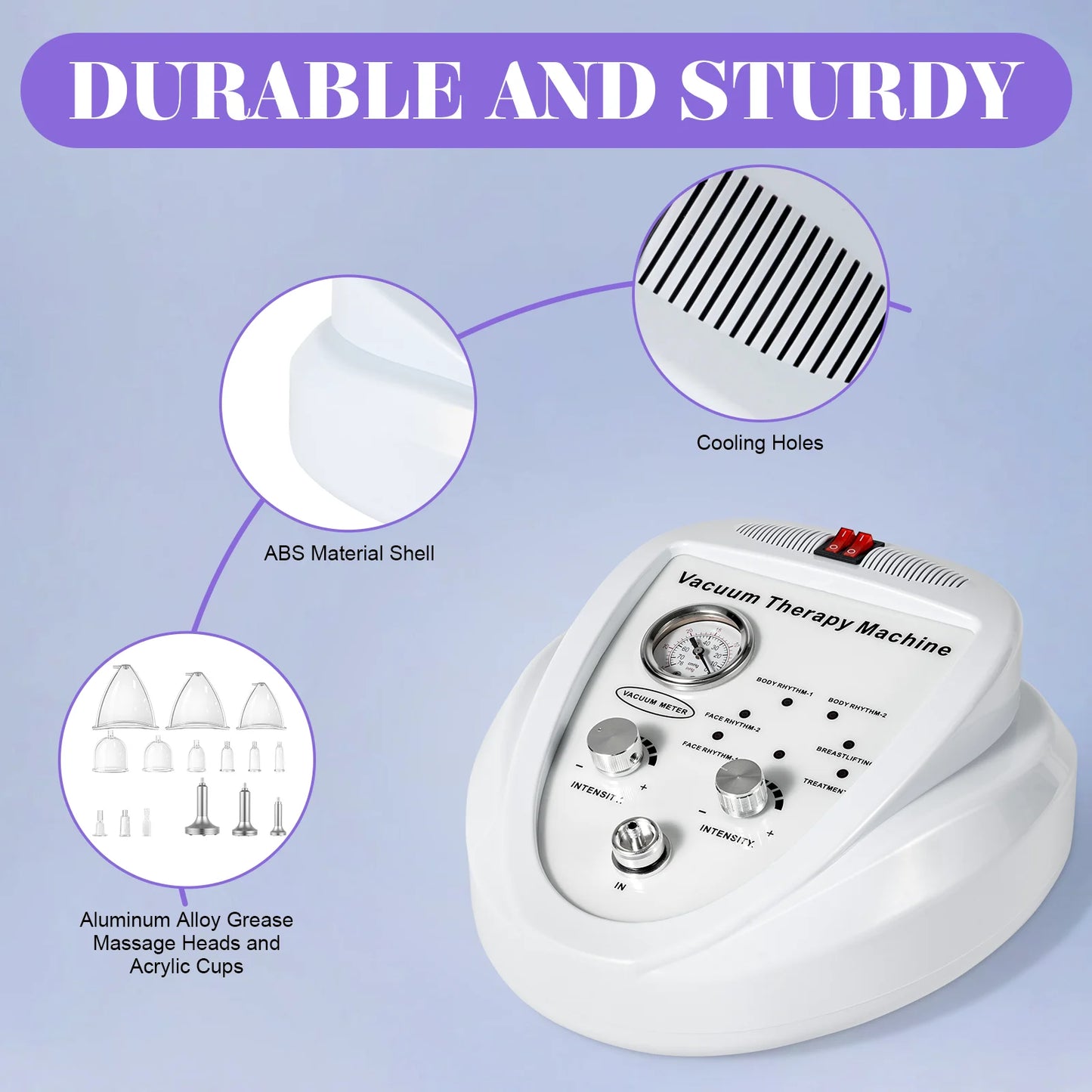 Vacuum Massage Machine With 24 Cups And 6 Modes Suction