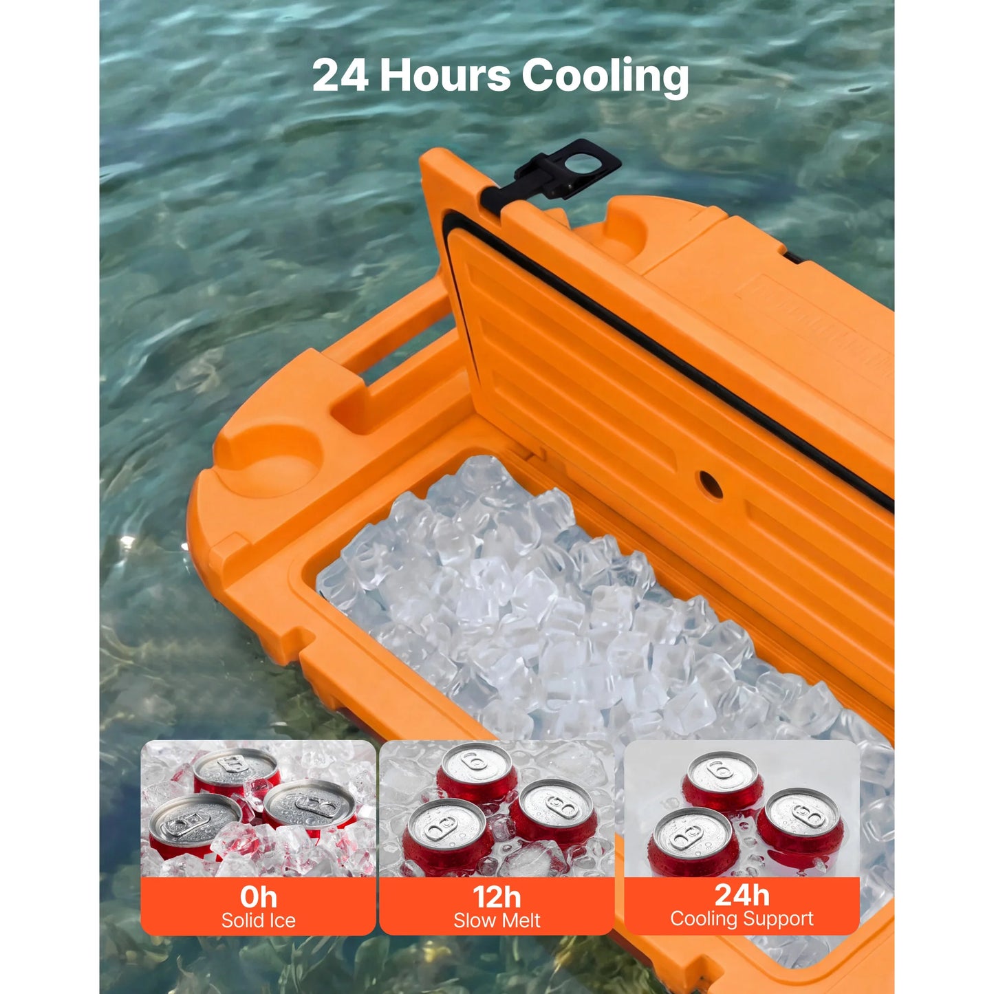 SucceBuy Floating Cooler Amphibious Ice Chest for Land and Water