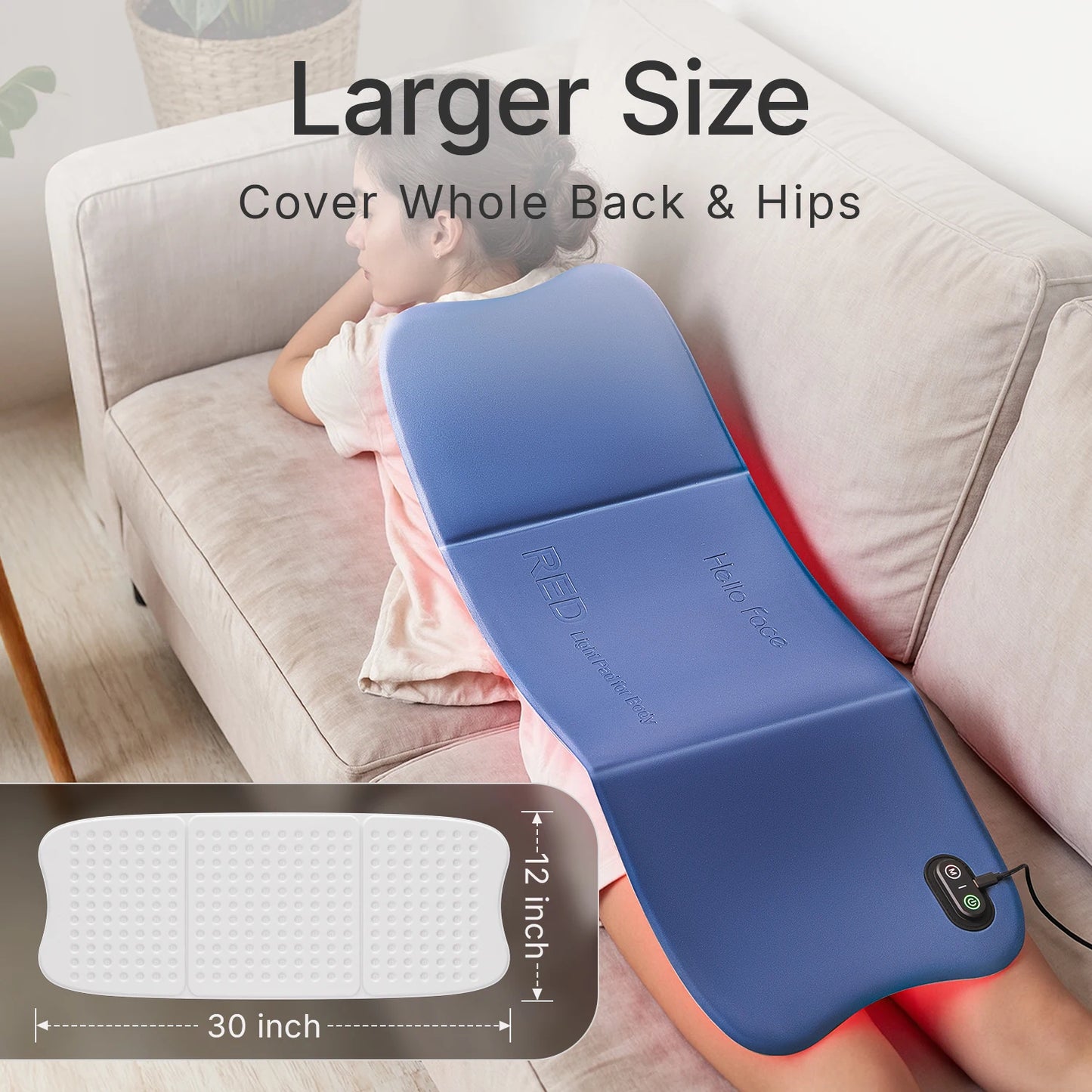 Hello Face Red Light Therapy Mat 660nm 850nm Near Infrared