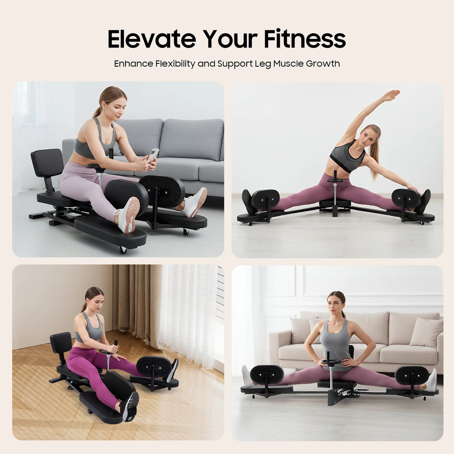 Adjustable Heavy Duty Leg Stretcher For Flexibility Training