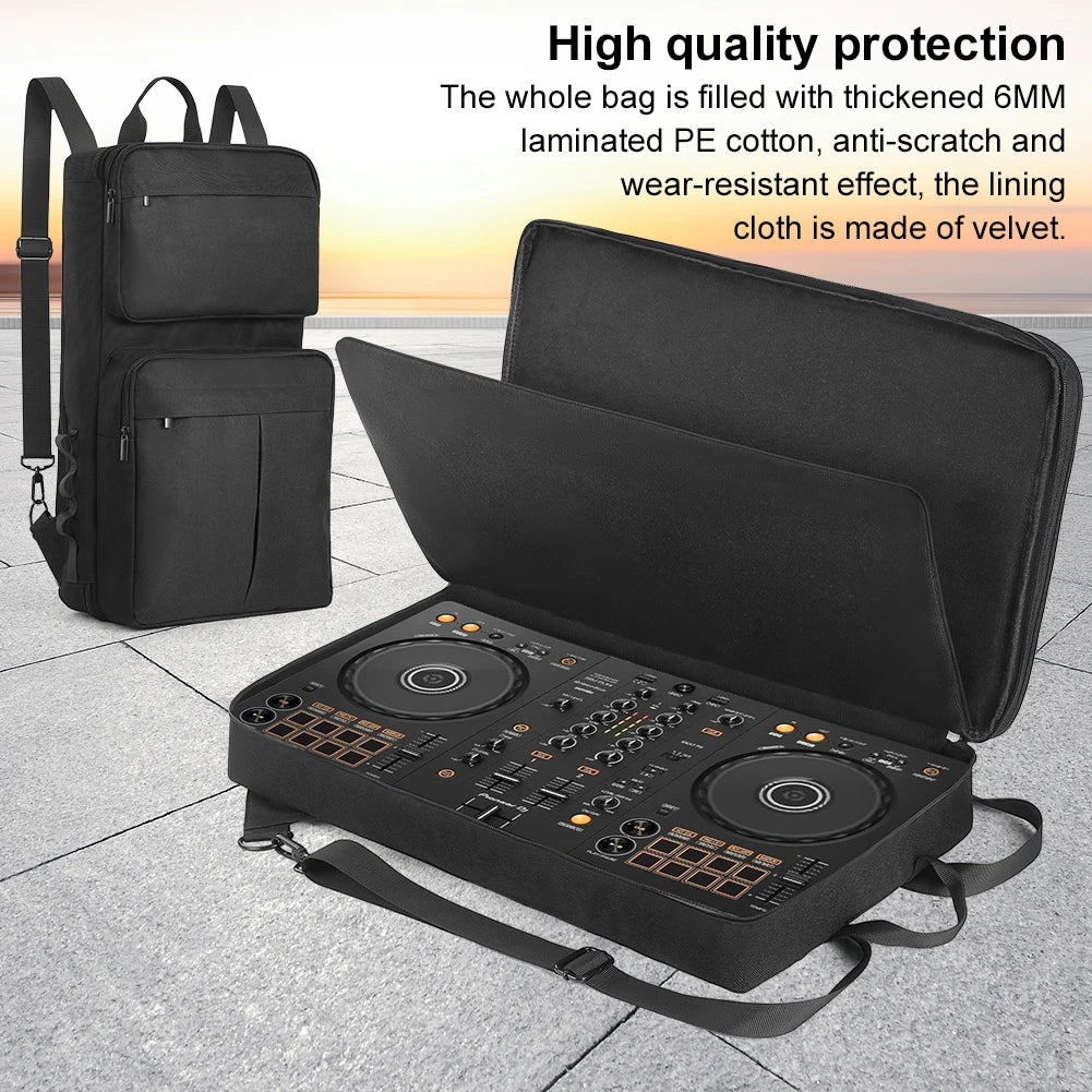 HOSPORT DJ Controller Case Backpack For Pioneer DDJ400 Roland DJ202