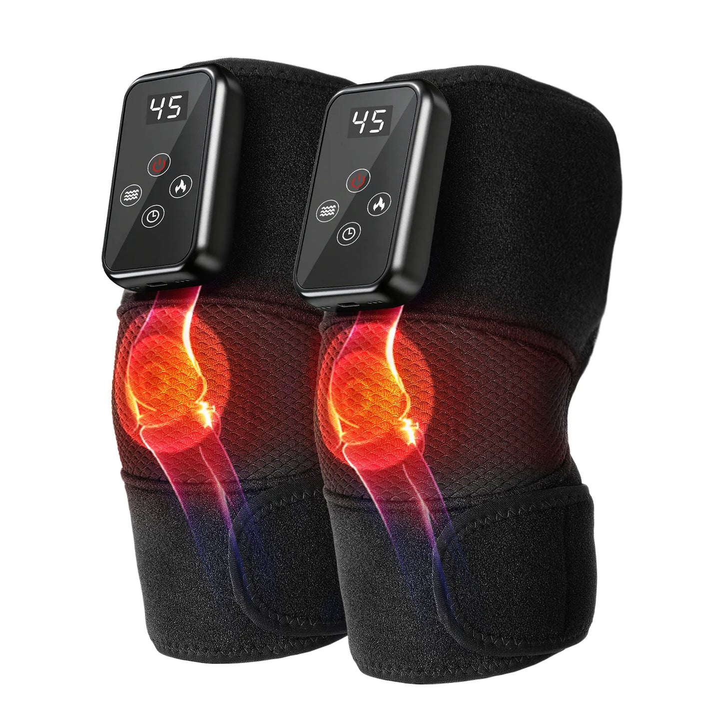 Leercon Heated Knee Massager With Vibration And Heat Therapy