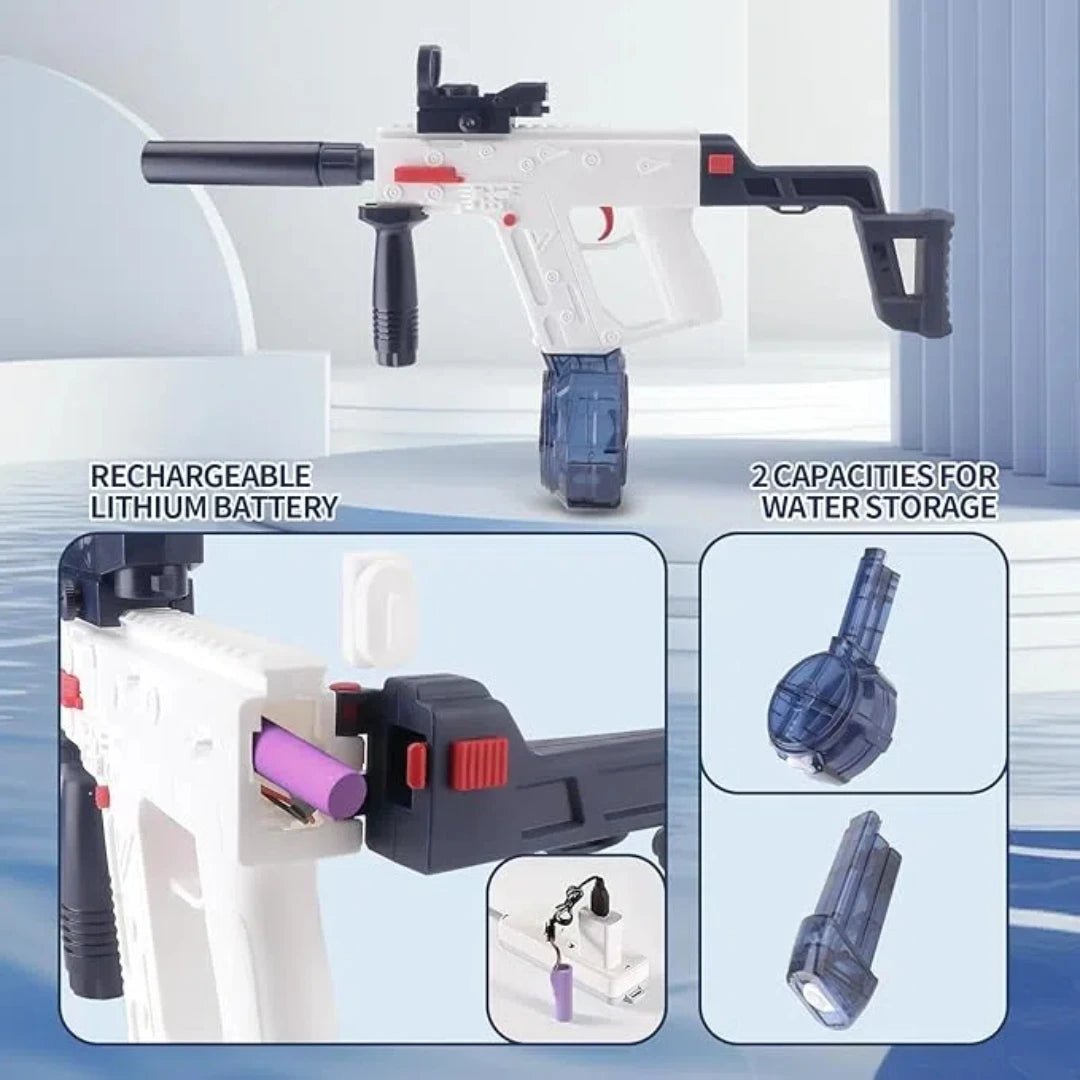 Hign Concerned Electric Water Gun For Adults And Kids High Power Long Range 25 Ft Summer Fun
