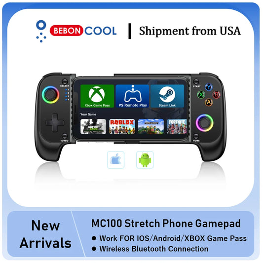 Beboncool MC100 Telescopic Wireless Bluetooth Game Controller for iOS Android