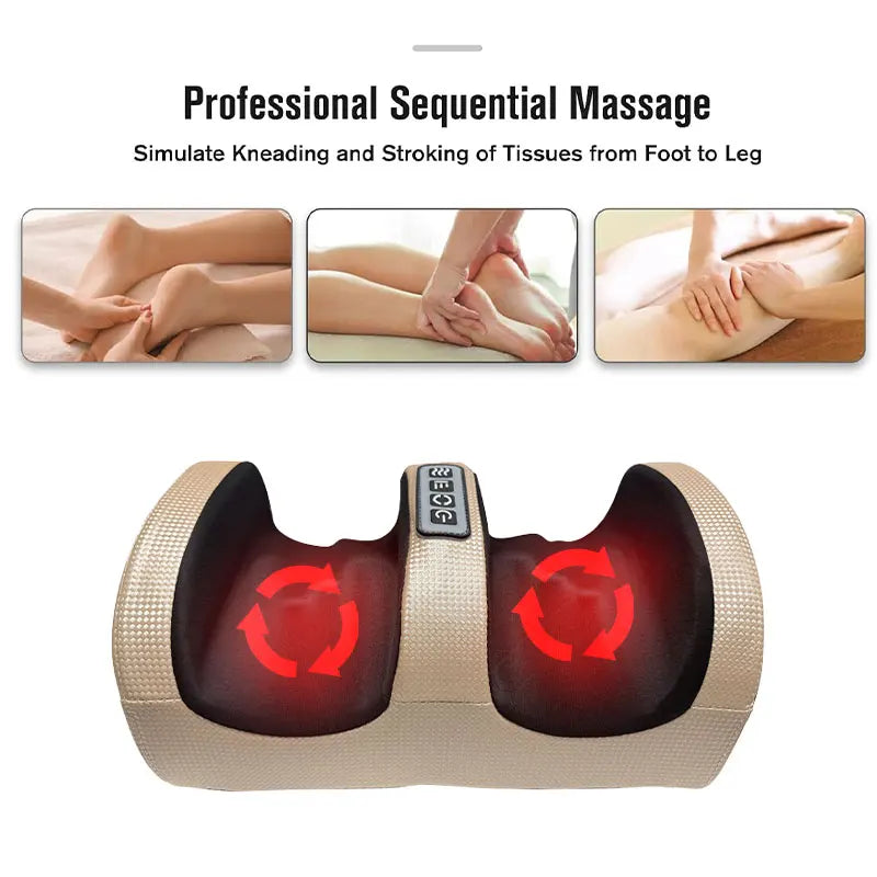 Heated Foot Massager With Vibrations For Home Use And Relaxation