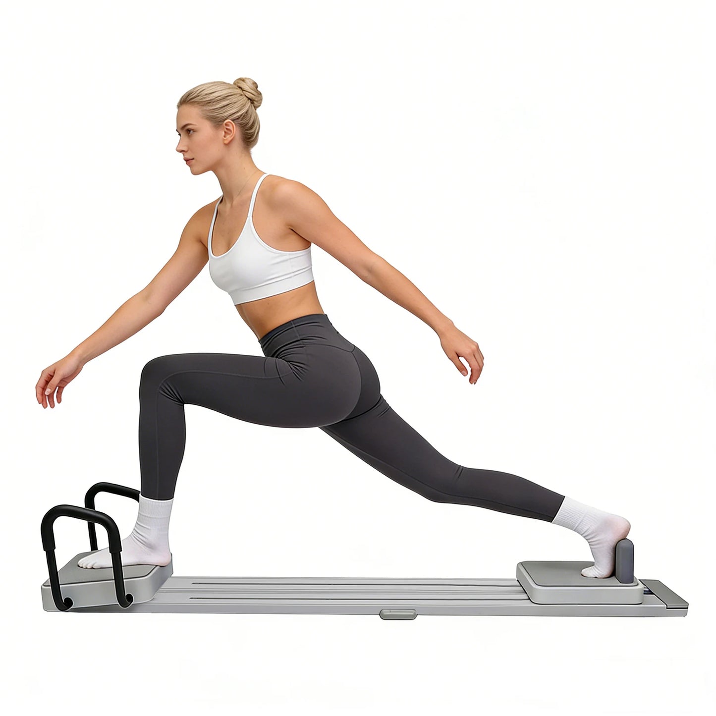 Multifunctional Pilates Reformer Board With Adjustable Resistance