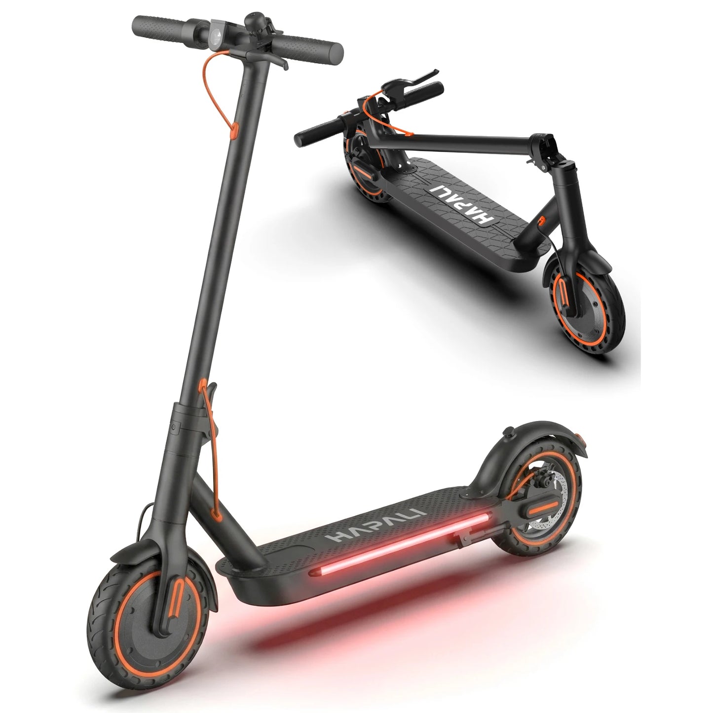 Osboo Folding Electric Scooter For Adults 19 MPH 550W With Built In Side Lights Long Range 13 To 20 Miles