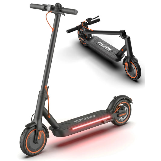 Osboo Folding Electric Scooter For Adults 19 MPH 550W With Built In Side Lights Long Range 13 To 20 Miles