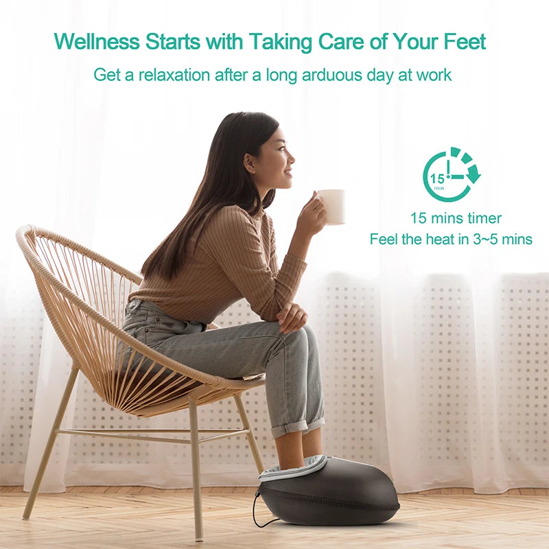Medcursor Shiatsu Foot Massager With Heat For Muscle Pain Relief