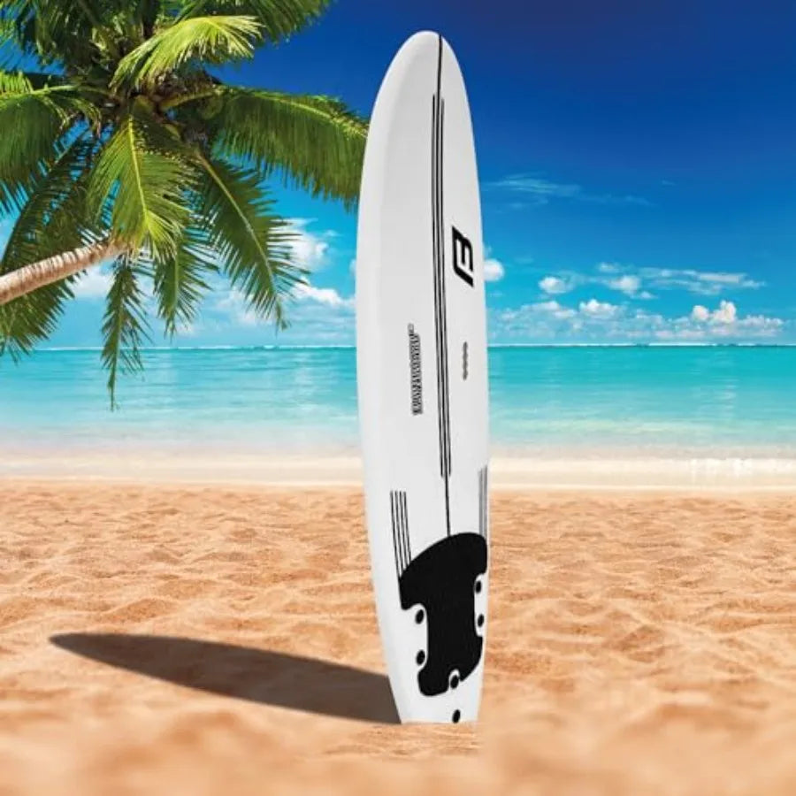 Flowboard Surfboard 7ft Foam Softboard For Adults Beginners To Intermediate Includes High Performance Traction Pad