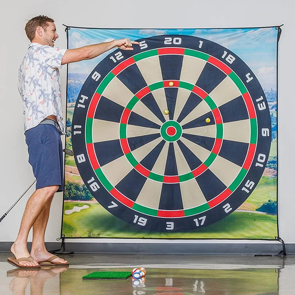 Golf Chipping Game Mat With 12 Balls Non Slip Ultimate Practice Kit For Indoor Outdoor Backyard Golf Enthusiasts